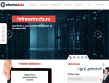 Tablet Screenshot of electrodata.com.pe